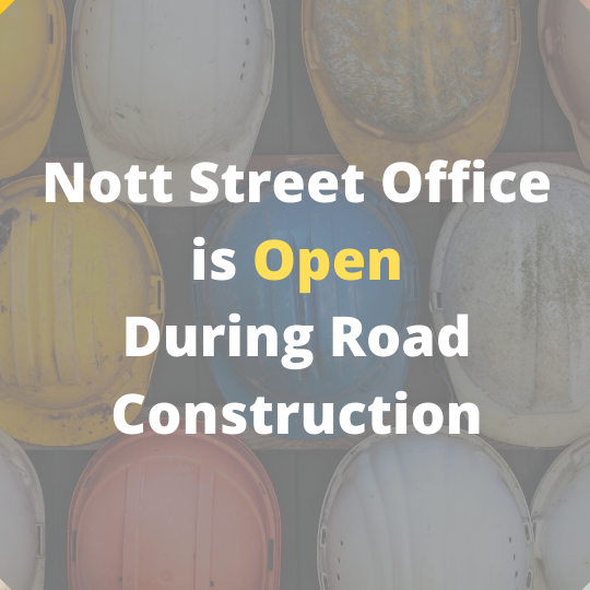 Nott Street Office is Open During Construction